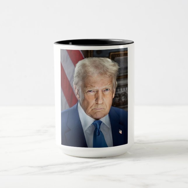 Taza Retrato de Donald Trump, presidente de Estados Uni (Centro)