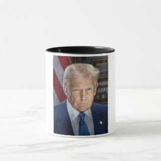 Taza Retrato de Donald Trump, presidente de Estados Uni