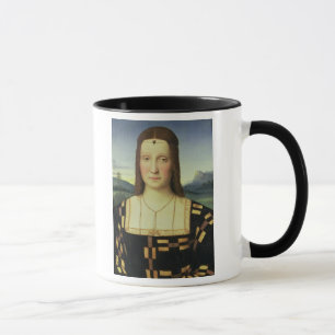 Taza Retrato de Elizabeth Gonzaga, c.1504 (aceite en el