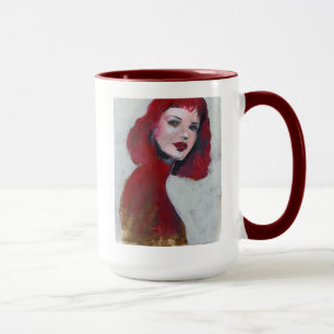 Taza Retrato de em - Rojo