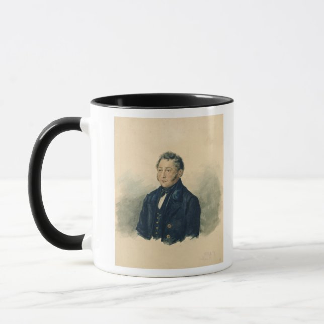 Taza Retrato de Faddey Venediktovich Bulgarin, c.1840 (Izquierda)