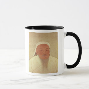 Taza Retrato de Genghis Khan, Mongol Khan