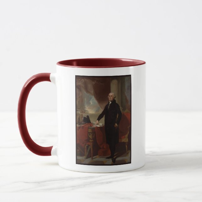 Taza Retrato De George Washington De Gilbert Stuart Mug (Izquierda)