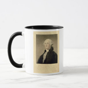 Taza Retrato de George Washington, grabado por