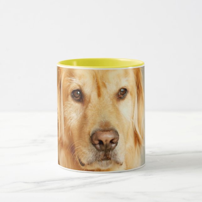 Taza Retrato de Golden Retriever (Centro)