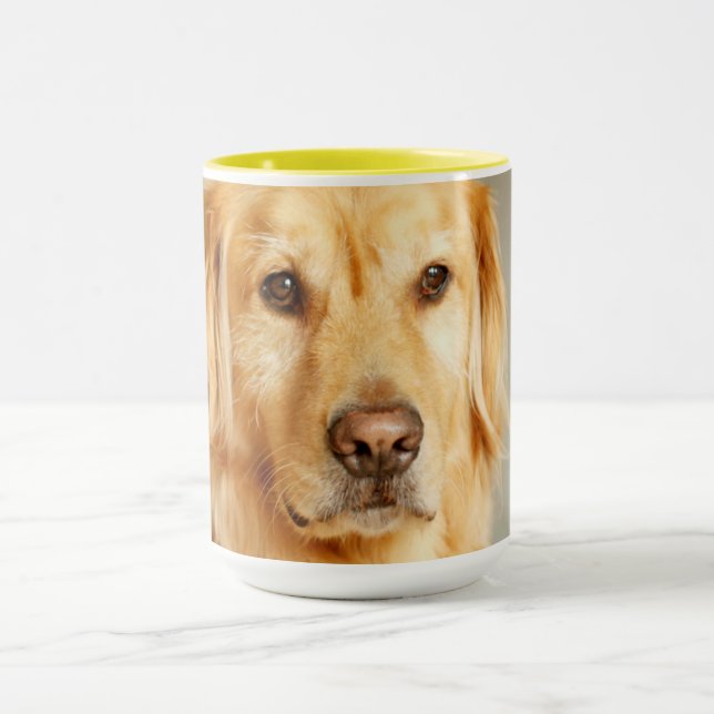 Taza Retrato de Golden Retriever (Centro)