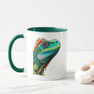 Taza Retrato de iguana