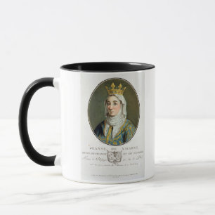 Taza Retrato de Jeanne de Navarra (1271-1304), 1788 (c