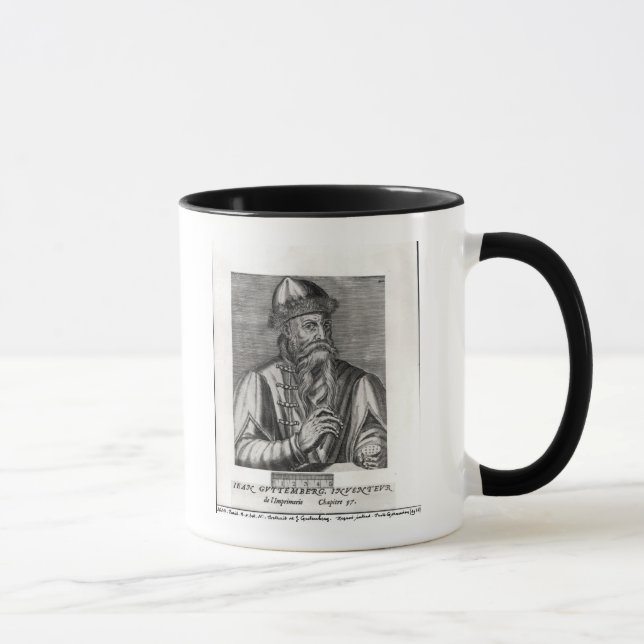 Taza Retrato de Juan Gutenberg (Derecha)