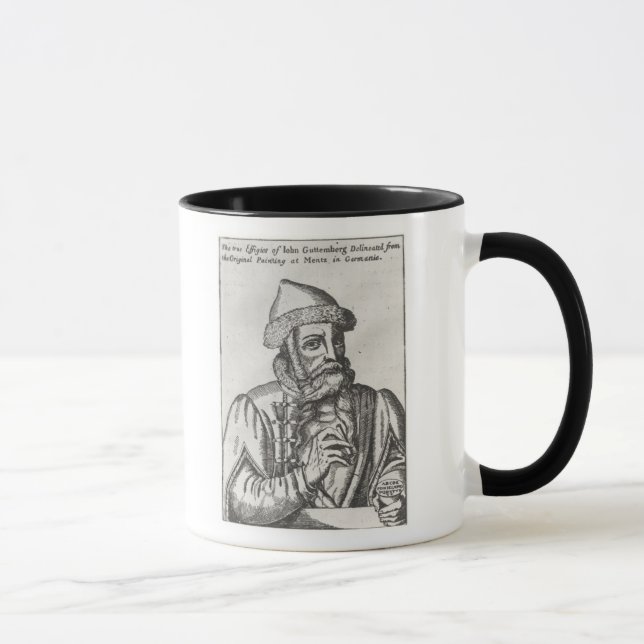 Taza Retrato de Juan Gutenberg (Derecha)