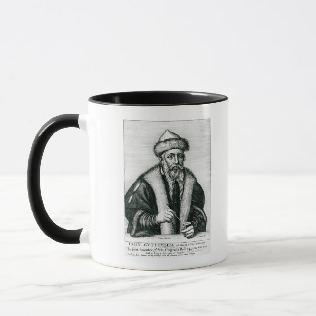 Taza Retrato de Juan Gutenberg (Izquierda)