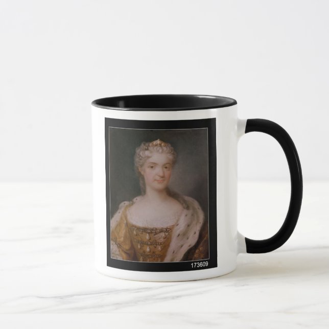 Taza Retrato de la reina de Marie Leczinska de Francia (Derecha)