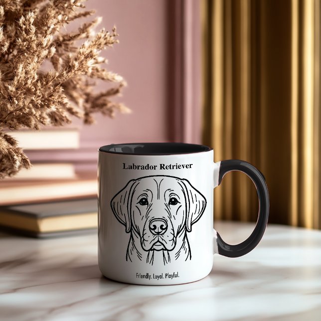 Taza Retrato de Labrador Recuperador (Subido por el creador)