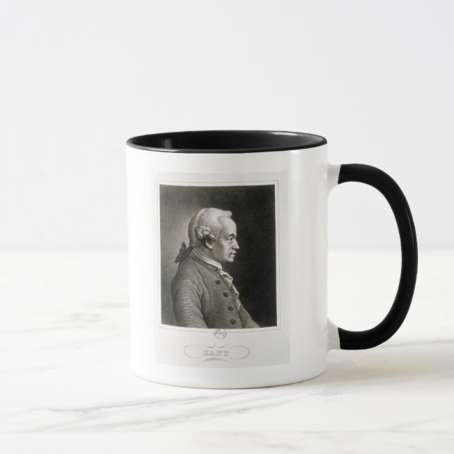 Taza Retrato de Manuel Kant, filósofo alemán (Derecha)