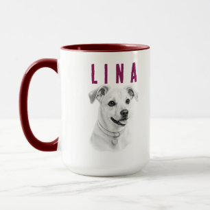 Taza Retrato de Mascota Personalizado