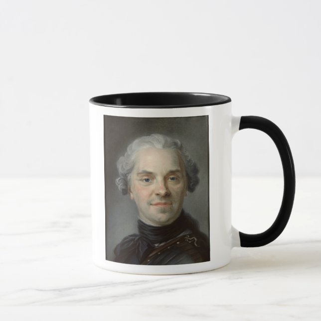 Taza Retrato de Mauricio, Comte de Saxe 1747 (Derecha)