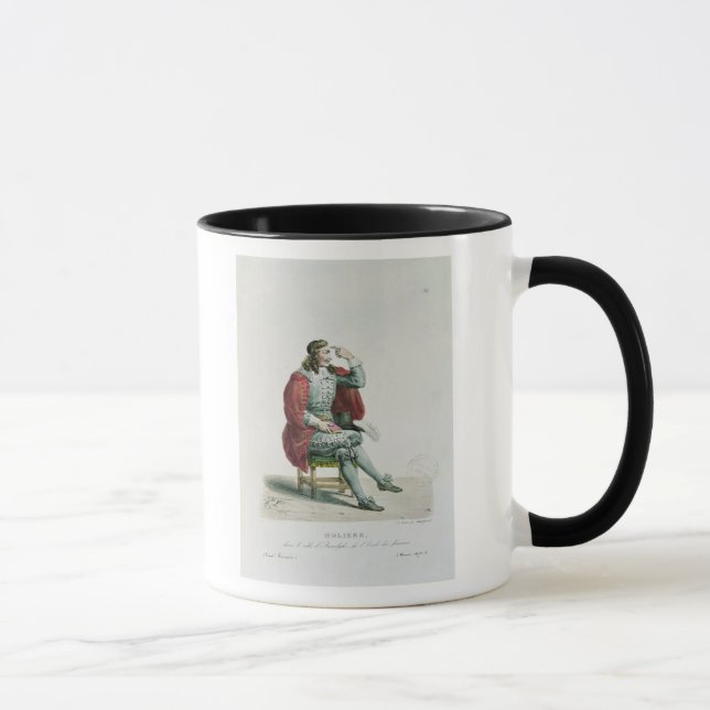 Taza Retrato de Moliere en el papel de Arnolfe (Derecha)