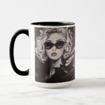 Retrato de mujer glamorosa - Póster de arte modern