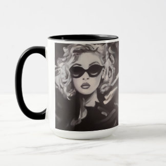 Taza Retrato de mujer glamorosa - Póster de arte modern