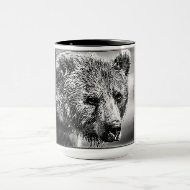 Taza Retrato de oso pardo (Centro)