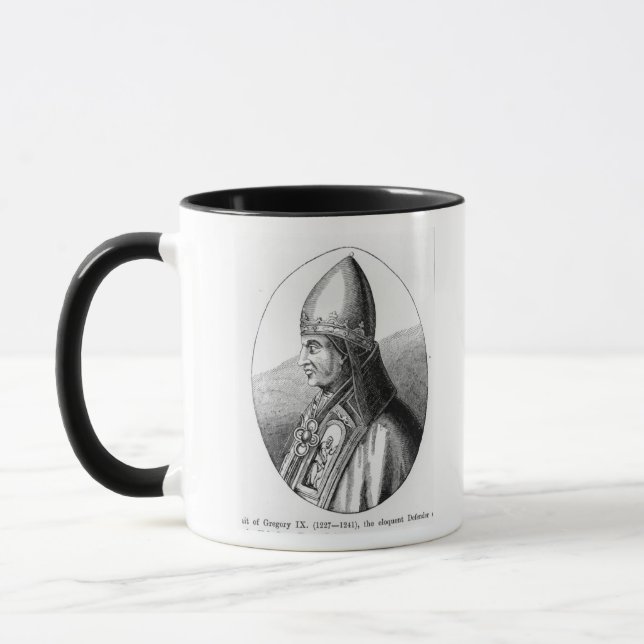 Taza Retrato de papa Gregorio IX (Izquierda)