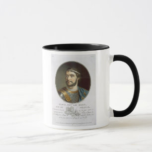 Taza Retrato de Pepin, llamado "Le Bref", rey del