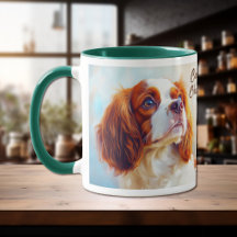 Retrato de Perro Cavalier King Charles Spaniel