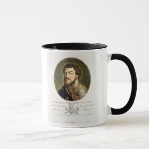 Taza Retrato de Philip II, llamado Augustus, rey del