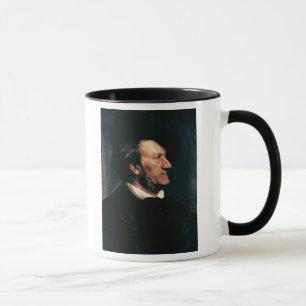 Taza Retrato de Richard Wagner (1813-83) (aceite en