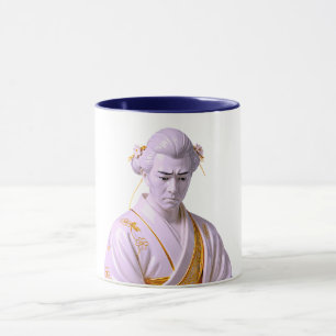 Taza Retrato de Samurái Japonés