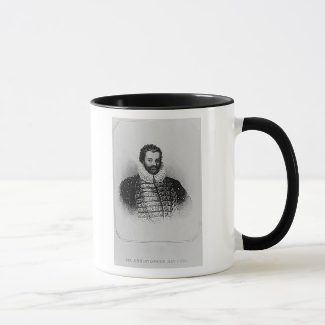 Taza Retrato de sir Christopher Hatton (Derecha)