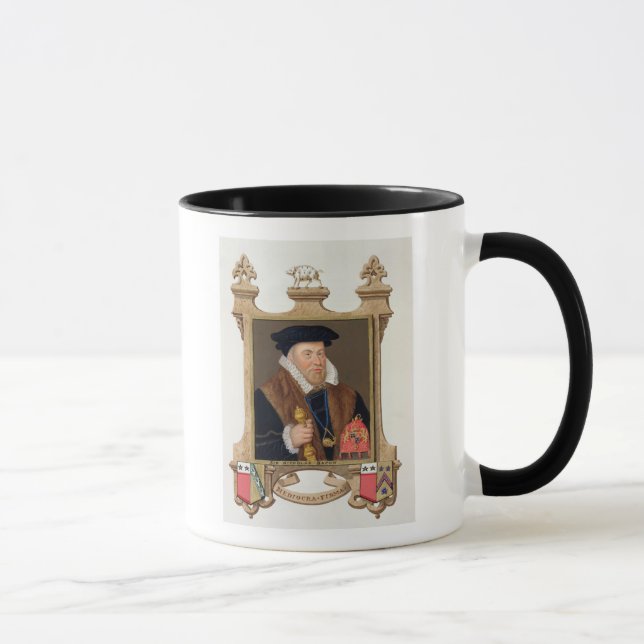 Taza Retrato de sir Nicholas Bacon (1509-79) de 'Mem (Derecha)