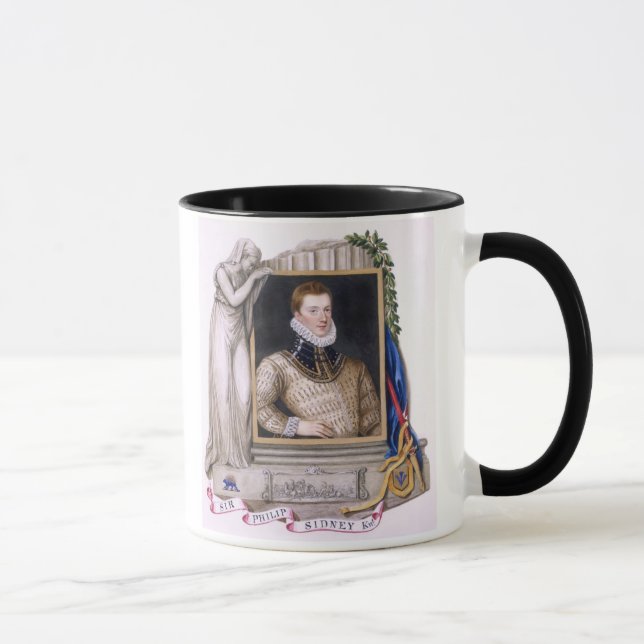 Taza Retrato de sir Philip Sidney (1554-86) de la 'nota (Derecha)