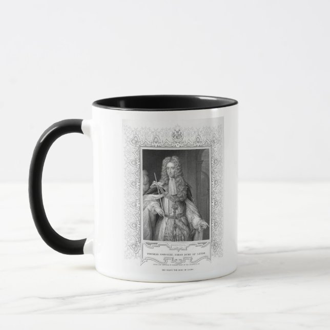 Taza Retrato de Thomas Osborne, grabando (Izquierda)