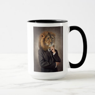 Taza Retrato de un león
