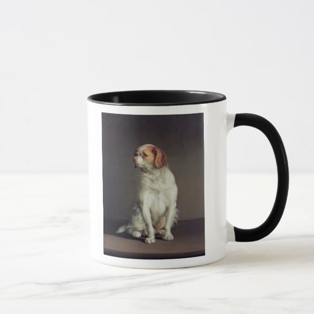 Taza Retrato de un perro de aguas de rey Charles (Derecha)
