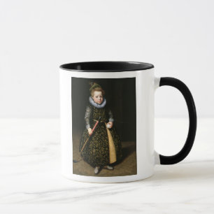 Taza Retrato de un viejo muchacho de cuatro años con el