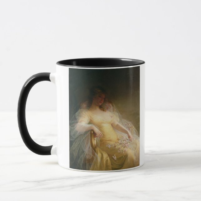 Taza Retrato de una mujer (aceite en lona) (Izquierda)