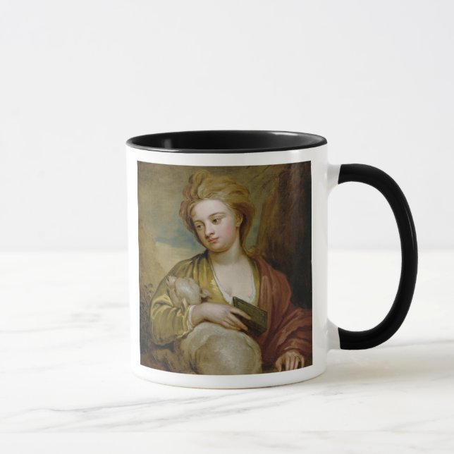 Taza Retrato de una mujer como St. Inés, (Derecha)
