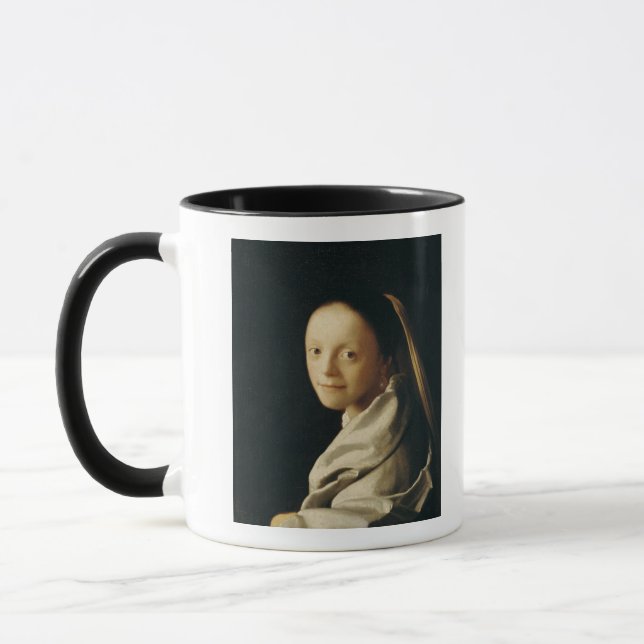 Taza Retrato de una mujer joven, c.1663-65 (Izquierda)