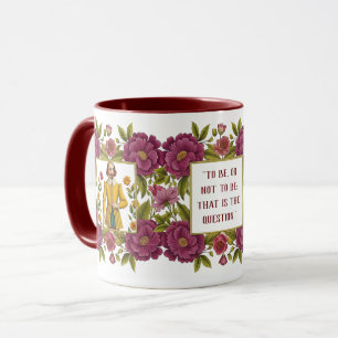 Taza Retrato de William Shakespeare ilustracion a ser o