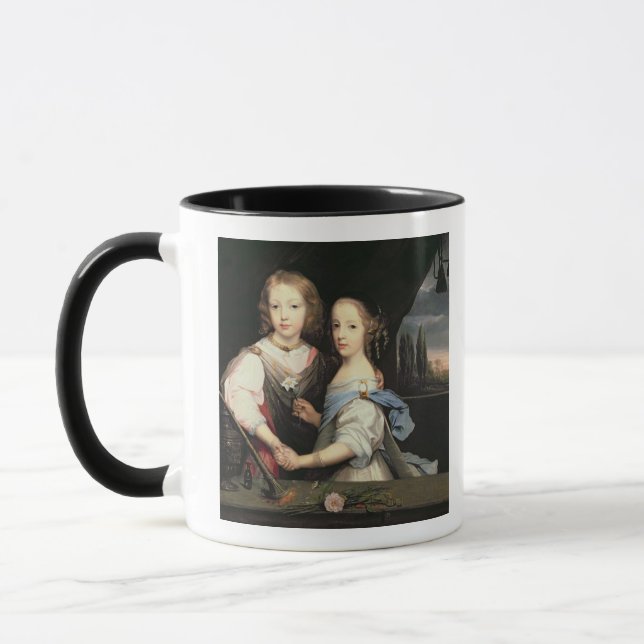 Taza Retrato de Winston y de Arabella (1648-1730) Churc (Izquierda)