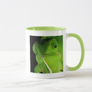 Taza Retrato del camaleón de cuello abatible