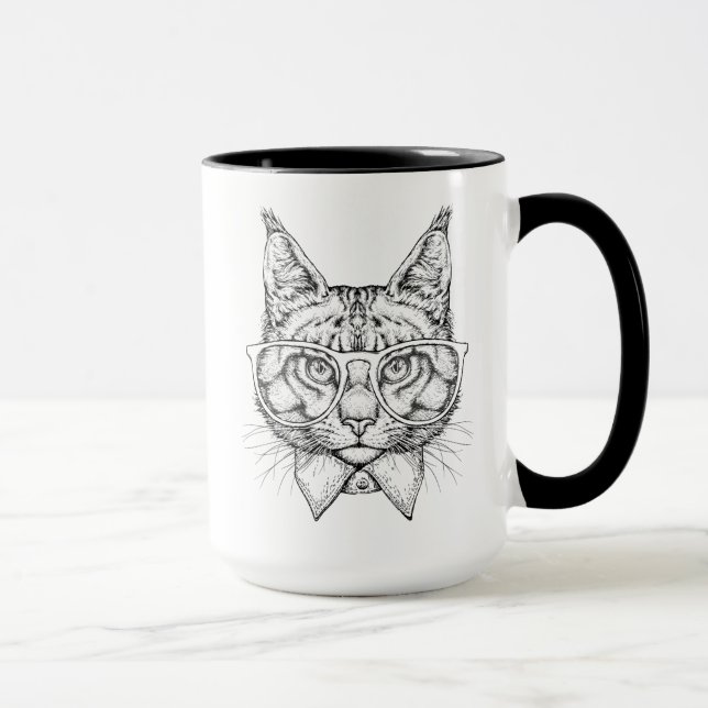 Taza Retrato del Coon de Maine (Derecha)