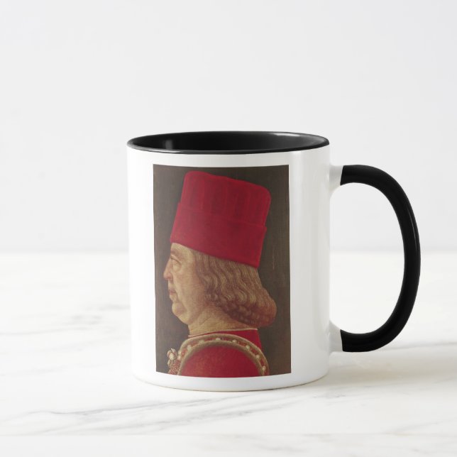 Taza Retrato del d'Este de Borso, príncipe de Ferrara (Derecha)
