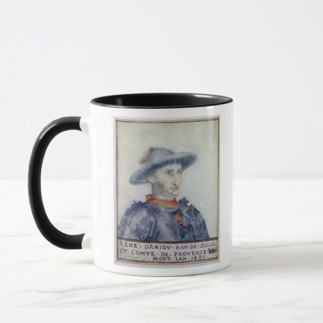 Taza Retrato del duque de Rene I de Anjou (Izquierda)