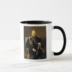 Taza Retrato del emperador Alejandro III 1886