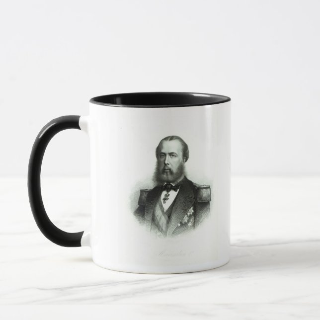 Taza Retrato del emperador Maximiliano de México, 1864 (Izquierda)
