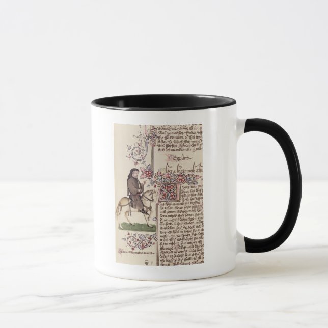 Taza Retrato del facsímil de Geoffrey Chaucer de (Derecha)