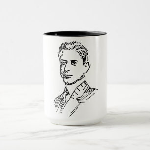 Taza Retrato del gran maestro del ajedrez José Raúl Cap